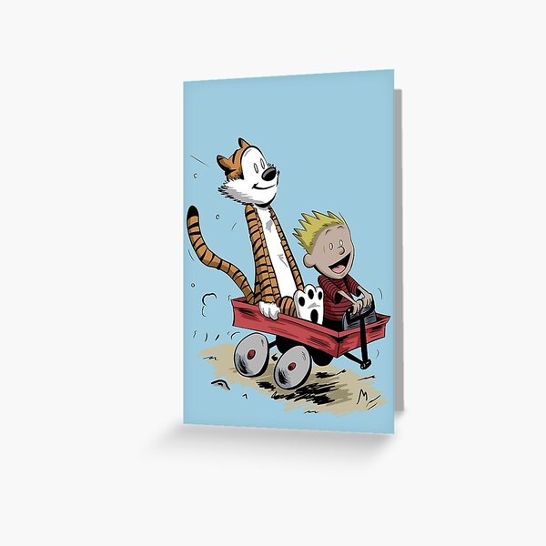 Calvin and Hobbes Greeting Card