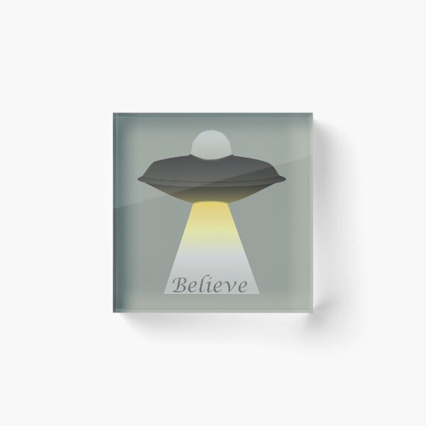 Item preview, Believe in Aliens vector UFO art Space Tourists designed and sold by GnomelyDragon.