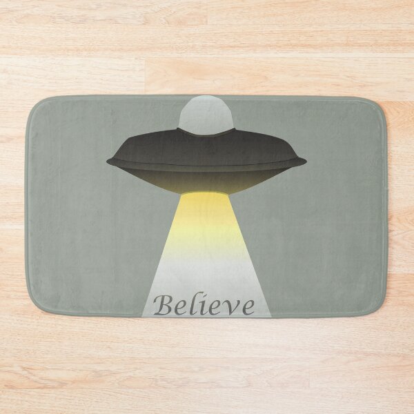 Item preview, Believe in Aliens vector UFO art Space Tourists designed and sold by GnomelyDragon.