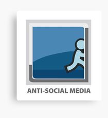 Anti-Social Media Canvas Print