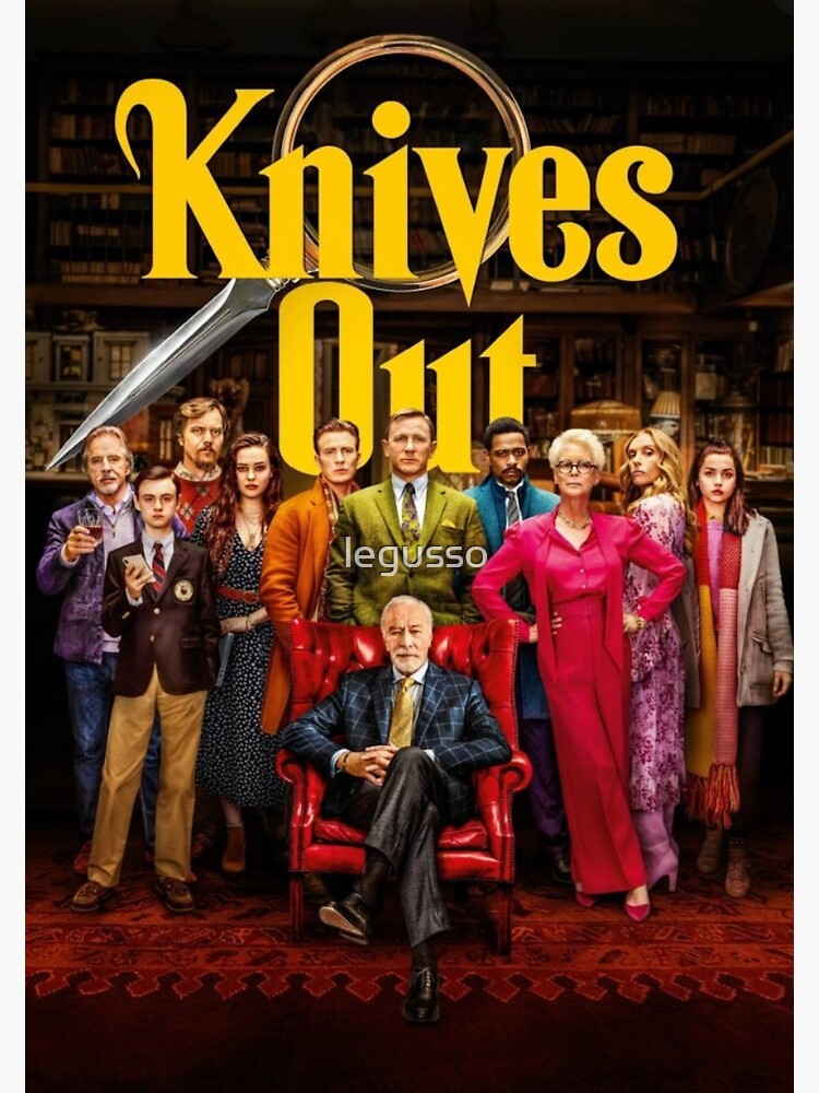 "knives out movie " Poster for Sale by legusso Redbubble