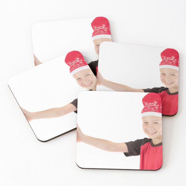 Item preview, Pre-teen boy wearing a christmas hat designed and sold by Ben Gingell.