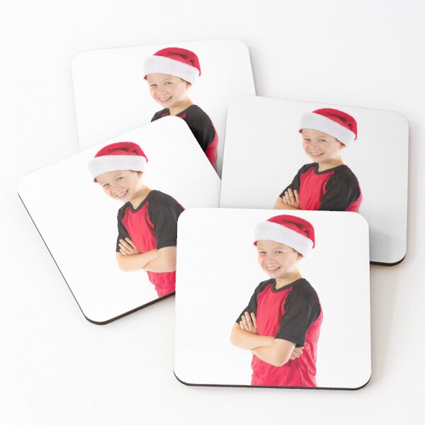 Item preview, Pre-teen boy wearing a christmas hat designed and sold by Ben Gingell.