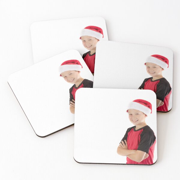 Item preview, Pre-teen boy wearing a christmas hat designed and sold by Ben Gingell.