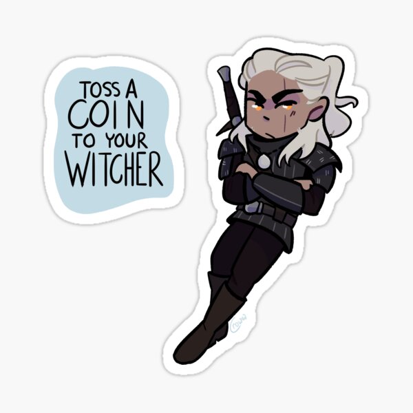 Geralt Chibi - The Witcher Sticker