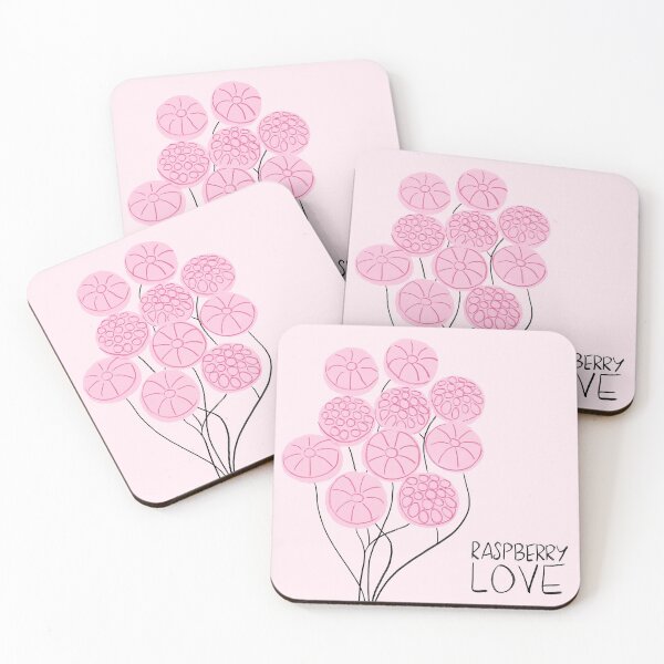 Item preview, Raspberry love illustration designed and sold by Marlene Wagenhofer.