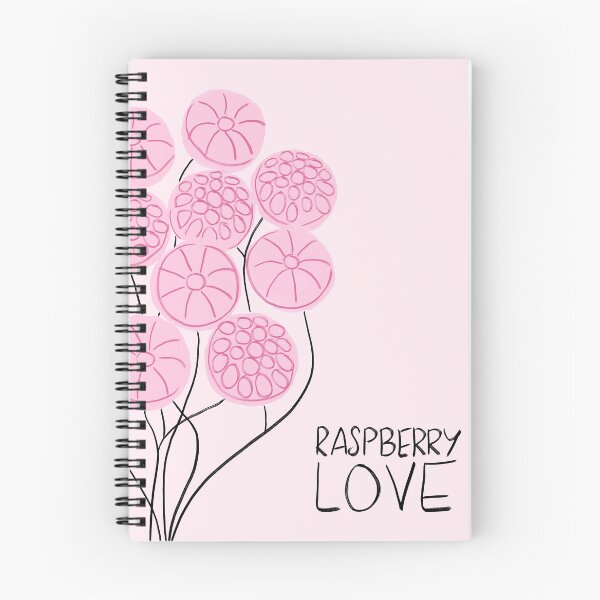 Item preview, Raspberry love illustration designed and sold by Marlene Wagenhofer.