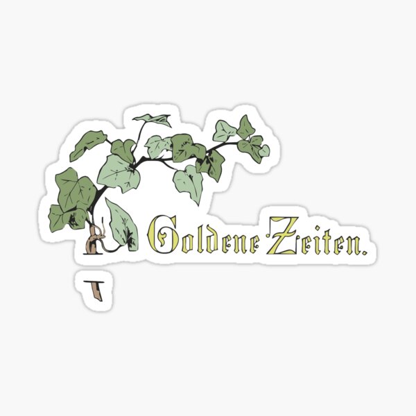 Golden times, retro vintage Sticker
