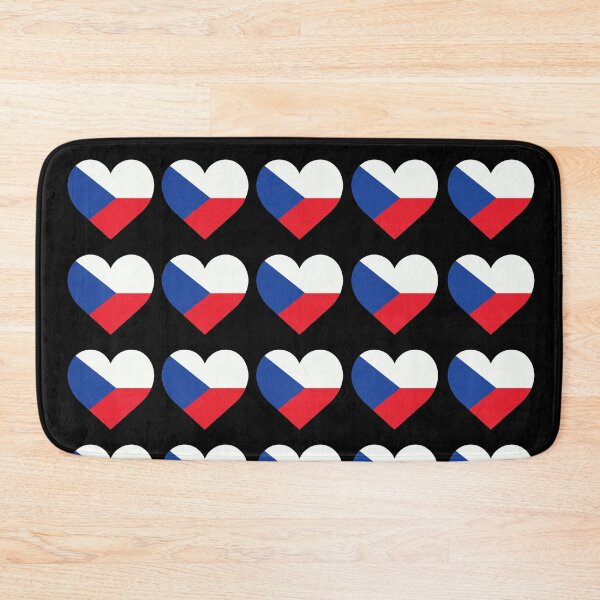 Item preview, Love My Czech Republic Hearts Flag designed and sold by HelloFromAja.