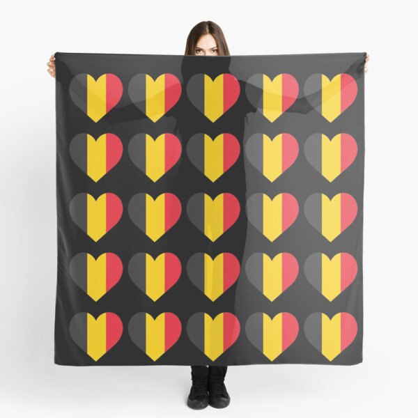 Item preview, Love My Belgium Hearts Flag designed and sold by HelloFromAja.