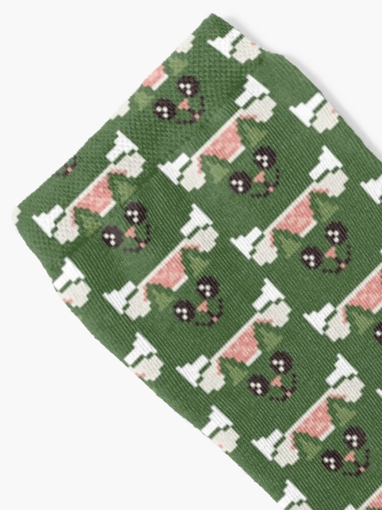 Alternate view of Tuna Maki Sushi Cat Pixel Art Socks