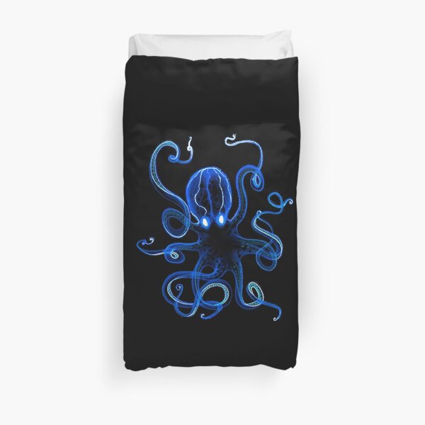 Octopus Blue Duvet Cover