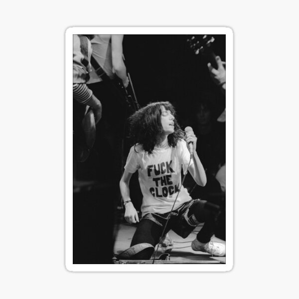 patti smith le soir du nouvel an, 1978 Sticker