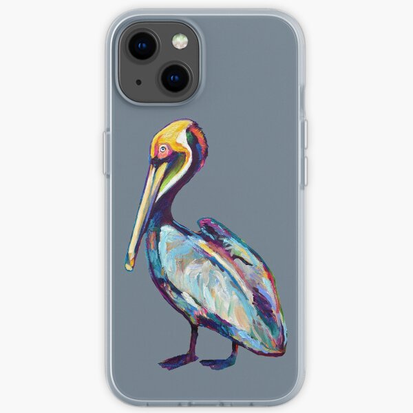 Colorful Pelican by Robert Phelps iPhone Soft Case