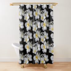 Plumeria Shower Curtain