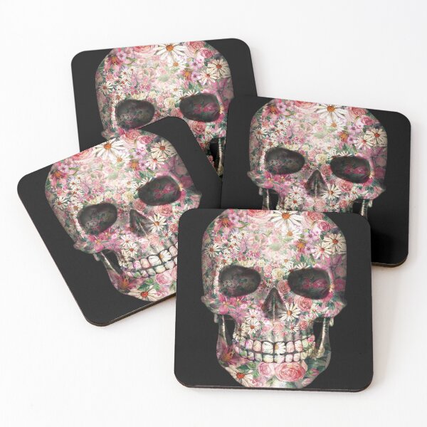 Item preview, flower skeleton skull designed and sold by kevinmtshakaza.