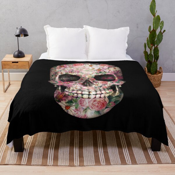 Item preview, flower skeleton skull designed and sold by kevinmtshakaza.