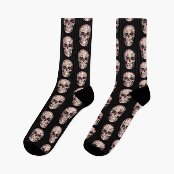 Item preview, flower skeleton skull designed and sold by kevinmtshakaza.