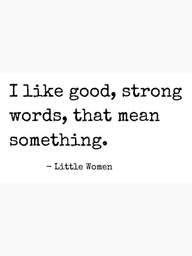 "Little Women Book Quote" Sticker by Lilycooper23 | Redbubble