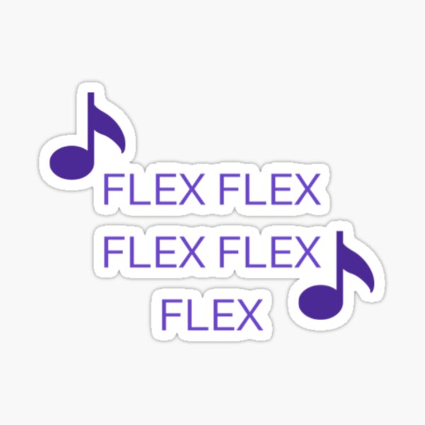 Flex Flex Flex Flex Flex, Music Design, Retro, 80s, Boyband, pop culture, Vintage Sticker