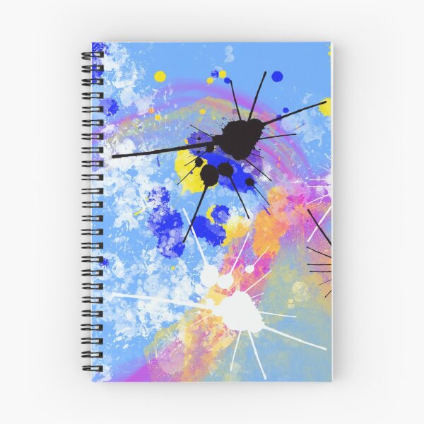 Item preview, "Sunshine Spiders" - Blue, Pink, & Yellow Abstract Digital Painting Artwork designed and sold by Caroline Conlon.