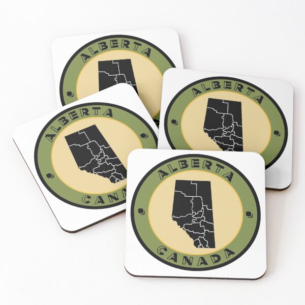 Item preview, Alberta, Canada - Map designed and sold by KeepersStudio.