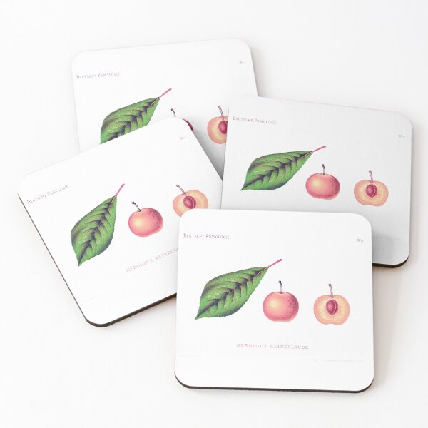 Item preview, German Stone Fruit Golden Plum old illustration Print designed and sold by simpson92.