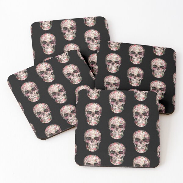 Item preview, flower skeleton skull designed and sold by kevinmtshakaza.