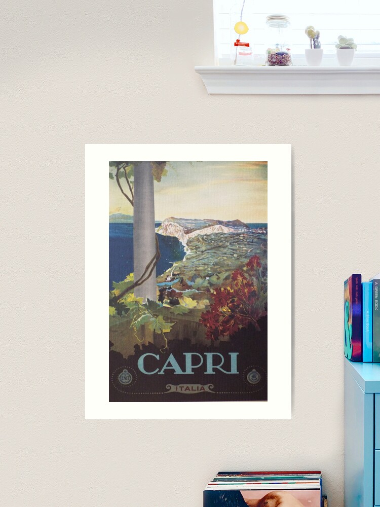 Natural Arch in Capri - Unique Rock Formation in Scenic Setting | Poster