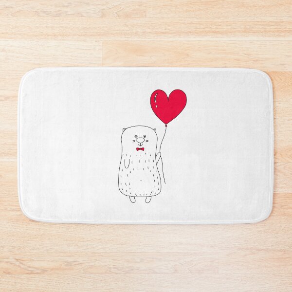 Item preview, Valentine’s Day cat water bottle  designed and sold by GreenKott.