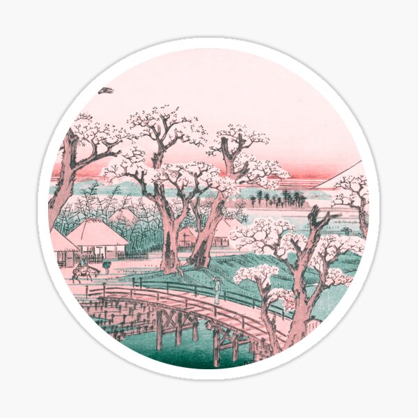 Item preview, Hiroshige - Ukiyo e Koganei Bridge  designed and sold by nickscreation.