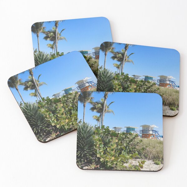 Item preview, Miami Lifeguard Posts 2 designed and sold by cbellaphoto :).