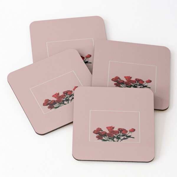 Item preview, Red Rose with Pink Backround designed and sold by maddiesartworks.