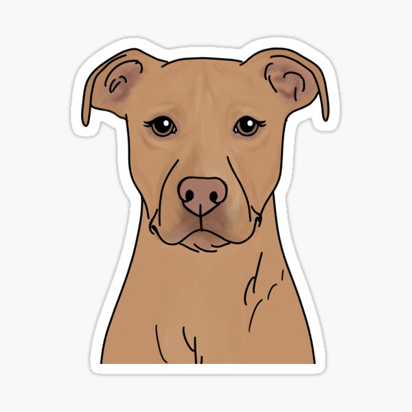 Item preview, Tan Pit Bull designed and sold by ktscanvases.