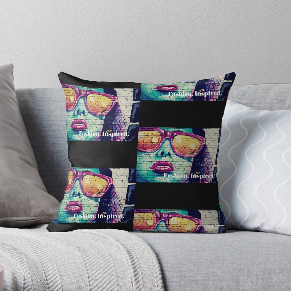 Fashion. Inspired. Throw Pillow