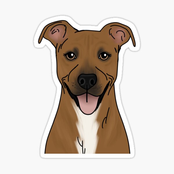 Item preview, Tan Pit Bull designed and sold by ktscanvases.