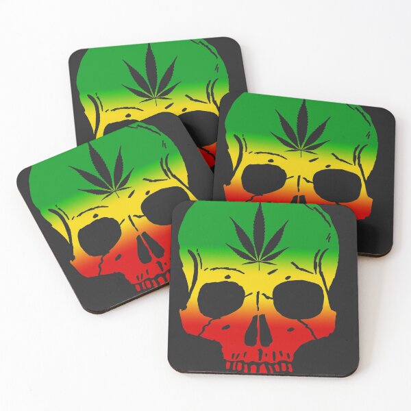 Item preview, weed skeleton skull designed and sold by kevinmtshakaza.