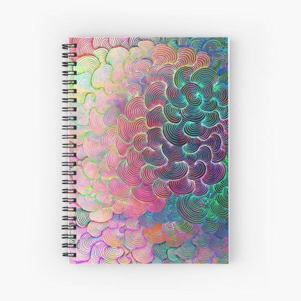 Technicolor Pen Spiral Notebook