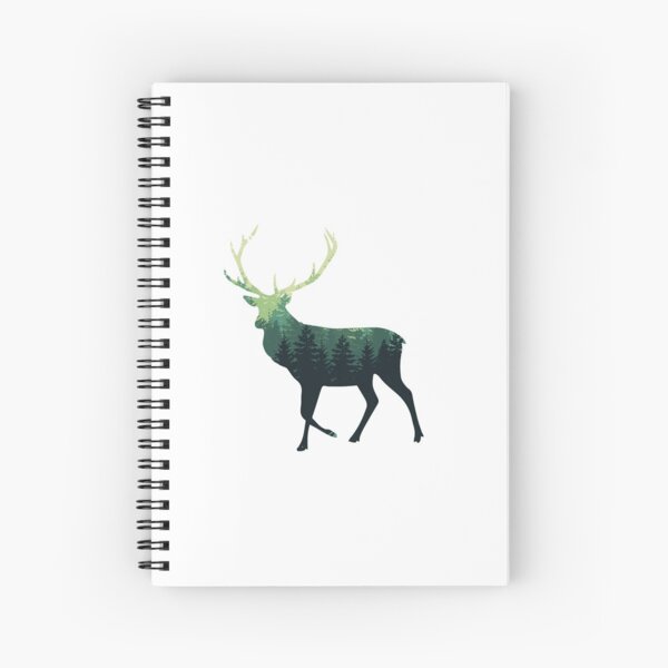 Forest Elk Spiral Notebook