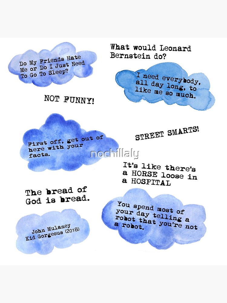 John Mulaney Quotes Kid Gorgeous Art Board Print By Nochillaly Redbubble