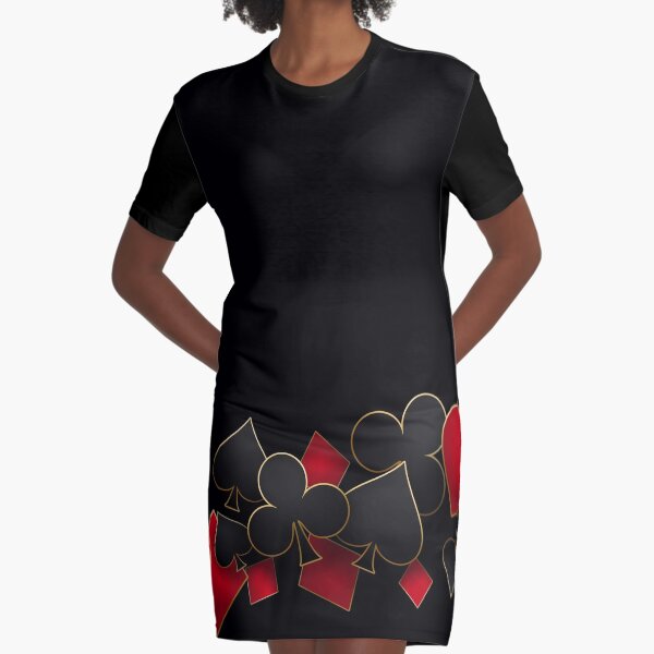 For the love of Cards Graphic T-Shirt Dress