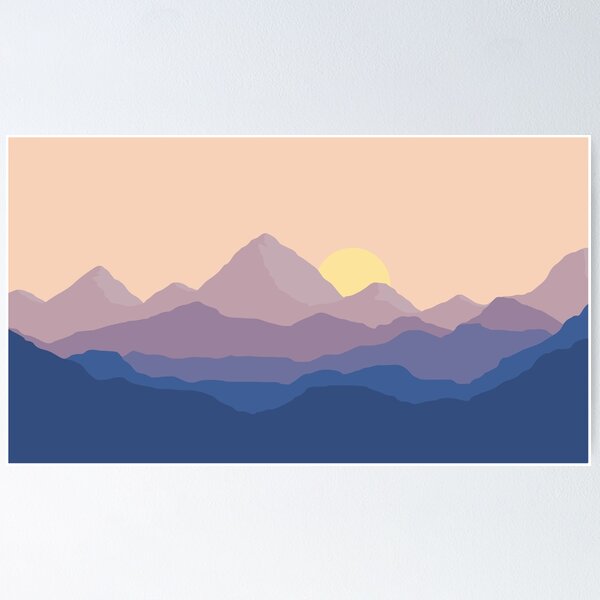 Item preview, Chill Mountain Horizon designed and sold by HinokoCraft.