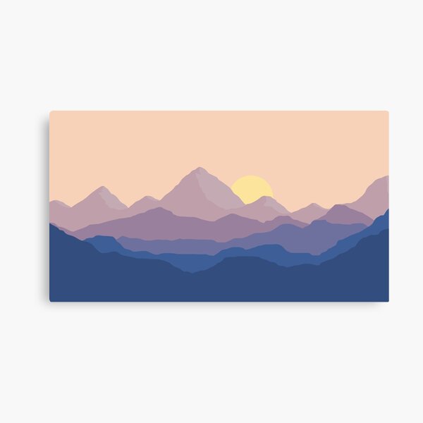 Chill Mountain Horizon Canvas Print