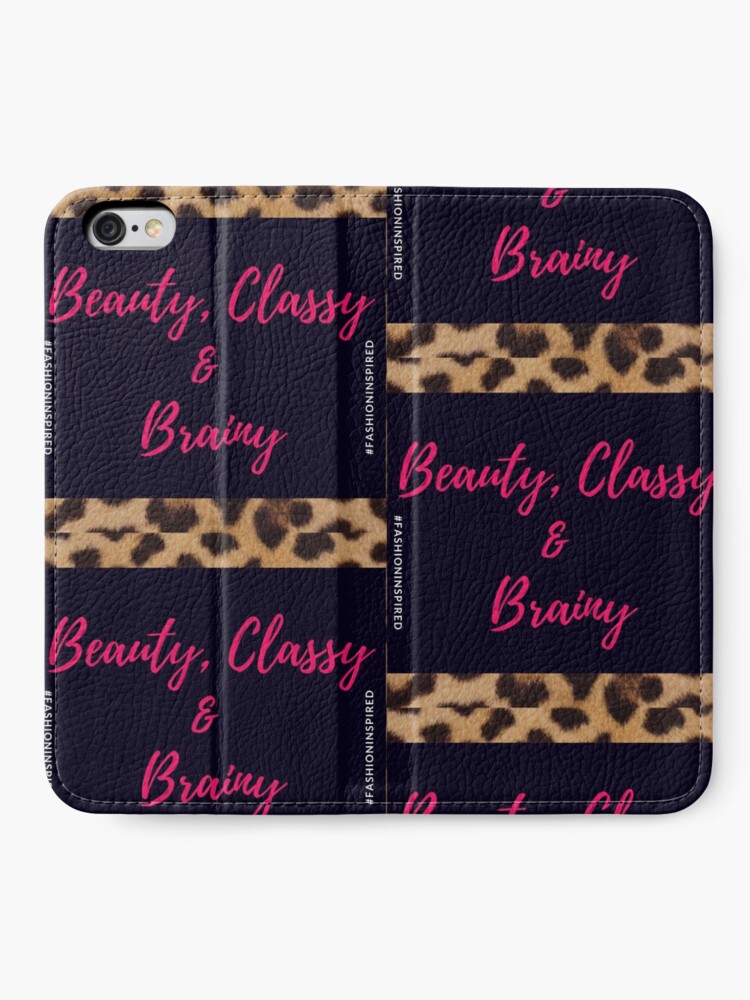 Alternate view of Beauty, Classy & Brainy iPhone Wallet
