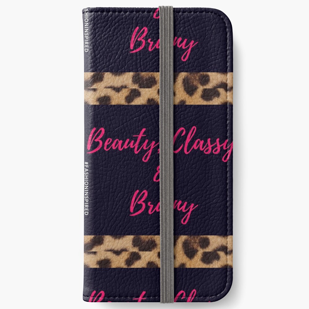 Beauty, Classy & Brainy iPhone Wallet
