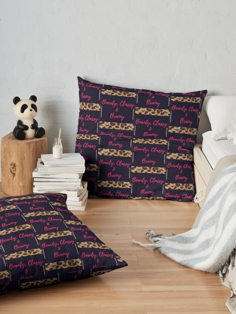 Alternate view of Beauty, Classy & Brainy Floor Pillow