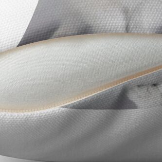 Alternate view of Samoyed puppy Throw Pillow