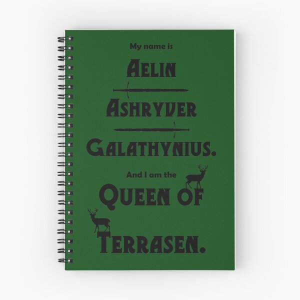 Item preview, Queen of Terrasen (Black on Green) designed and sold by believeluna.