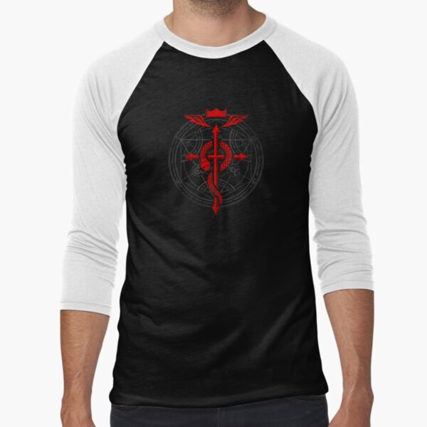 FullMetal Alchemist Flamel Baseball ¾ Sleeve T-Shirt