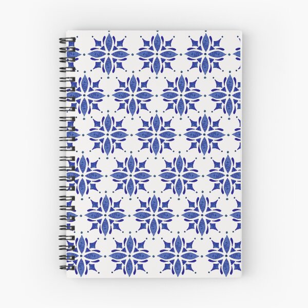 Item preview, Dark Blue Tile Watercolor Pattern designed and sold by Lauren Ullrich.